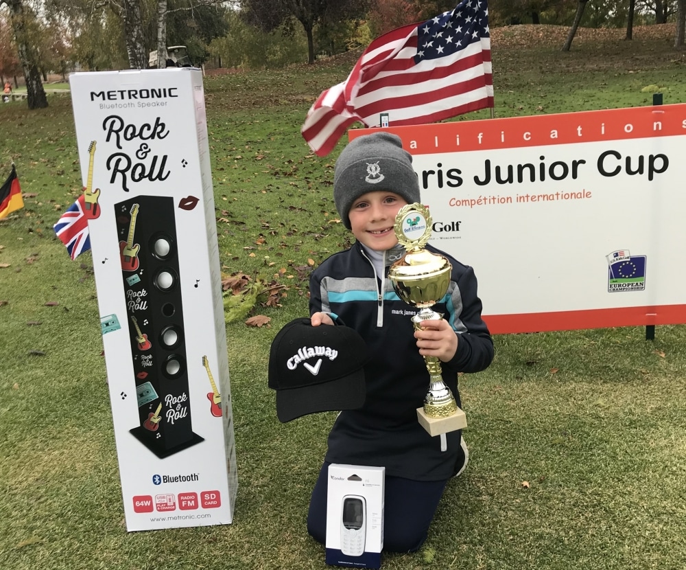 Six-year-old Tonbridge golf prodigy wins Euros at Disneyland